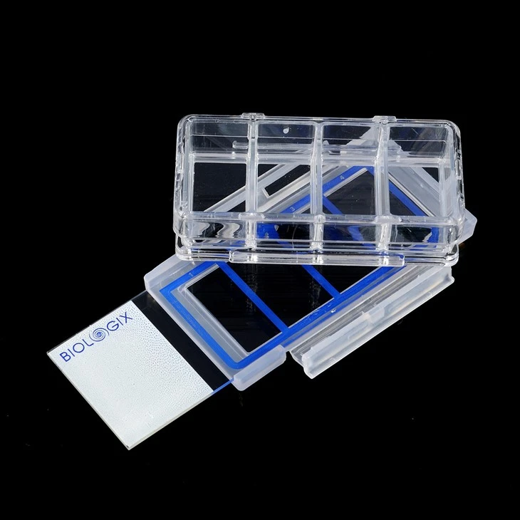 4 Wells Cell Culture Slides